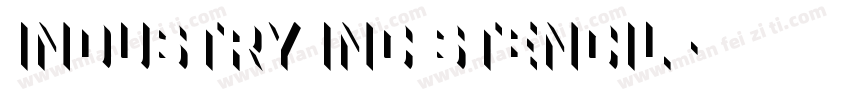Industry Inc Stencil字体转换